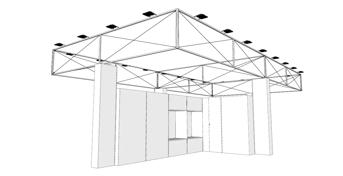 Fabric roof structure